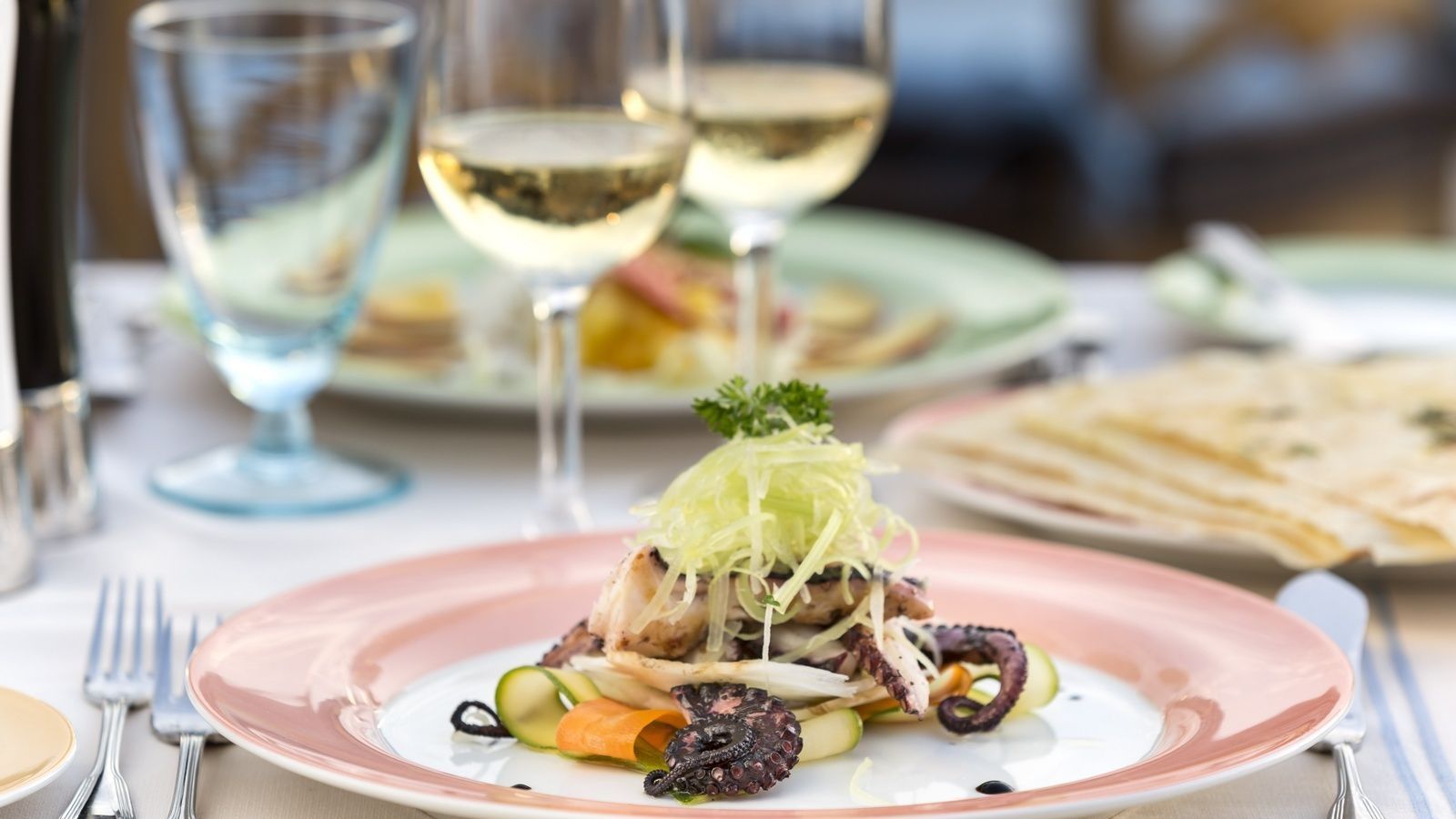 piatto con frutti di mare